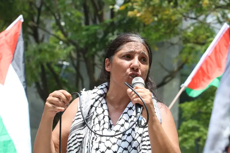 Soraya Misleh, jornalista e escritora palestino-brasileira, coordenadora da Frente Palestina-SP